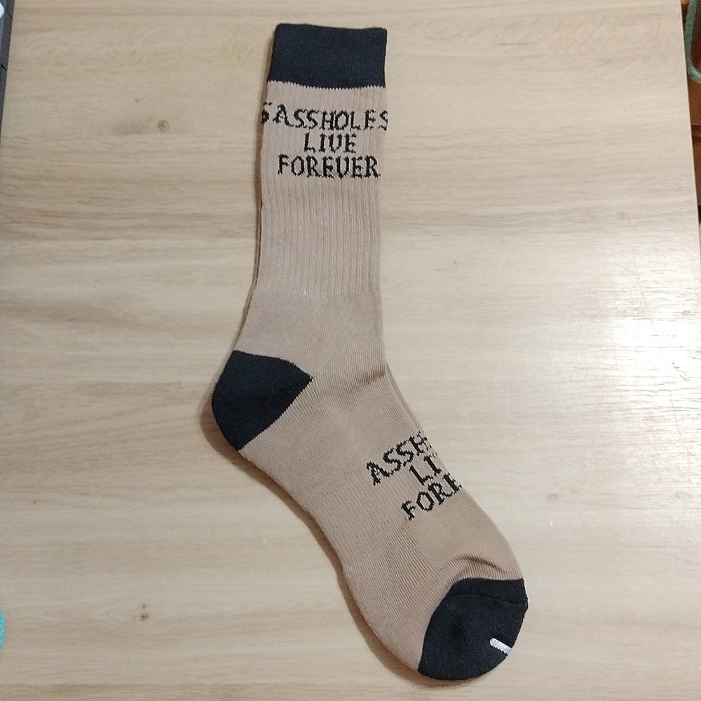 ALF One Size Bi-Colored Brown and Black Socks